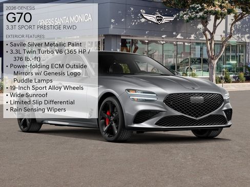 New 2026 Genesis G70 3.3T Sport Prestige RWD image 3