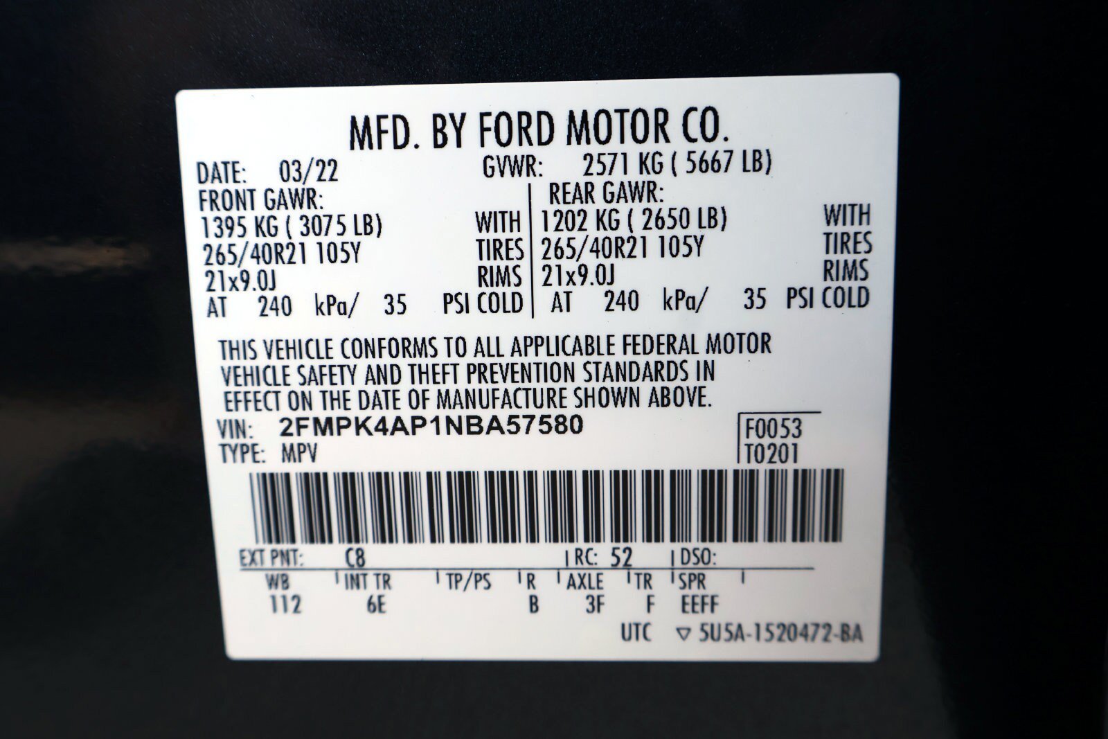 Used 2022 Ford Edge ST w/ Equipment Group 401A AWD/4WD image 36