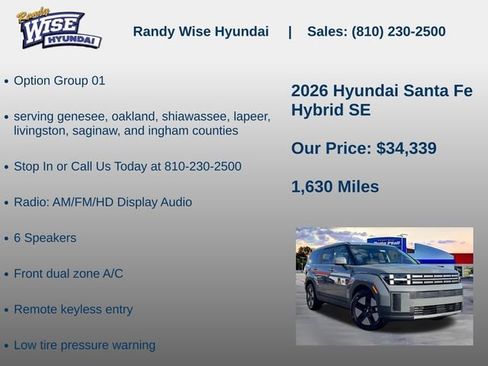 New 2026 Hyundai Santa Fe SE FWD image 5