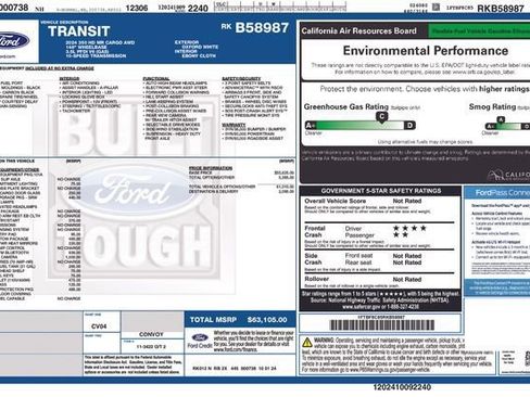 Used 2024 Ford Transit 350 148 Medium Roof AWD w/ Exterior Upgrade Package image 17