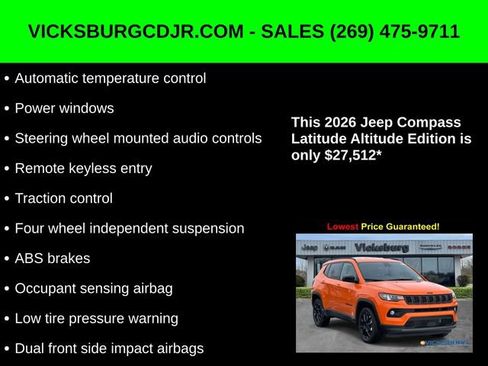 New 2026 Jeep Compass Latitude image 16