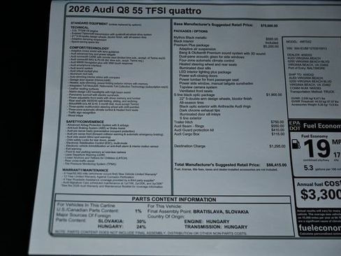 New 2026 Audi Q8 Premium Plus image 40
