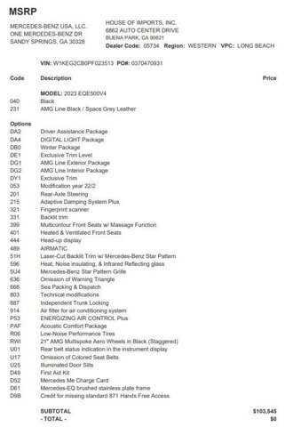 Certified 2023 Mercedes-Benz EQE 500 4MATIC Sedan image 4