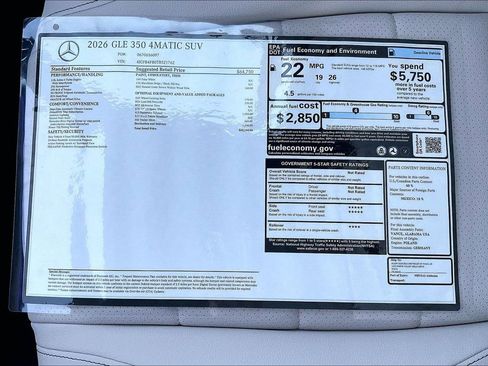 New 2026 Mercedes-Benz GLE 350 GLE 350 image 19