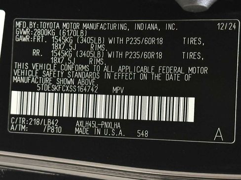 Certified 2025 Toyota Sienna Platinum image 32