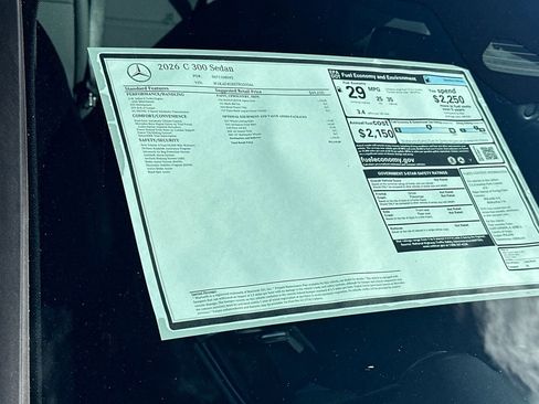 New 2026 Mercedes-Benz C 300 Sedan image 28