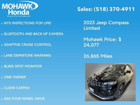 Used 2023 Jeep Compass Limited AWD/4WD image 7