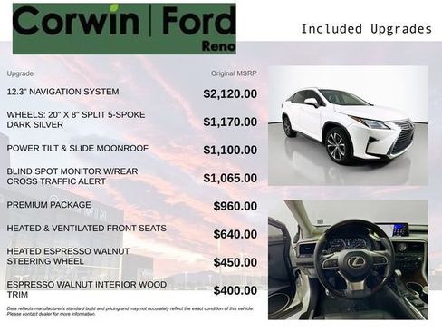 Used 2017 Lexus RX 350 AWD w/ Premium Package image 3