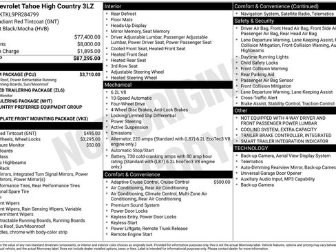 Used 2023 Chevrolet Tahoe High Country w/ Premium Package AWD/4WD image 15