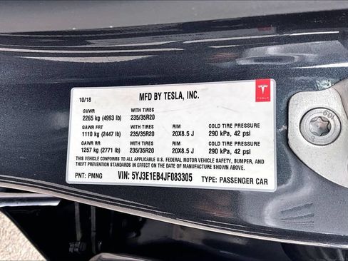 Used 2018 Tesla Model 3 Performance AWD/4WD image 29