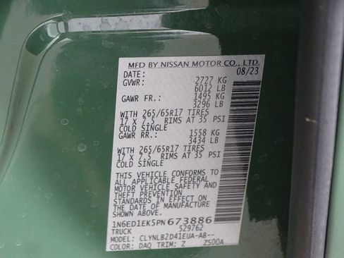 Used 2023 Nissan Frontier SV w/ Technology Package image 15