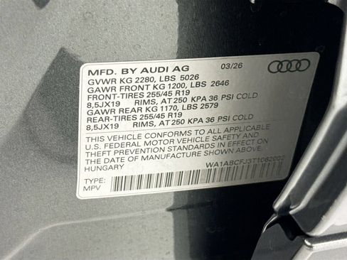 Used 2026 Audi Q3 quattro 2.0T w/ Driver Assistance Package AWD/4WD image 34