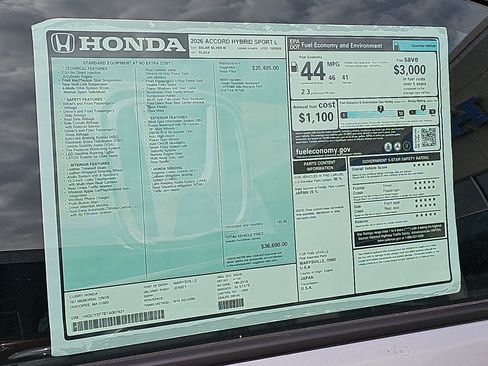 New 2026 Honda Accord Sport image 11