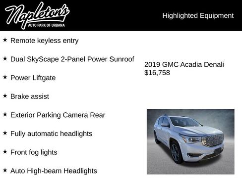 Used 2019 GMC Acadia Denali w/ Technology Package image 7