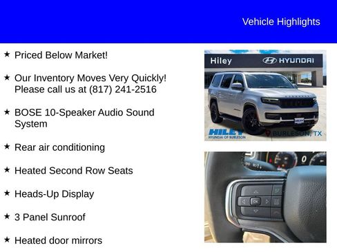 Used 2022 Jeep Wagoneer Series II AWD/4WD image 9