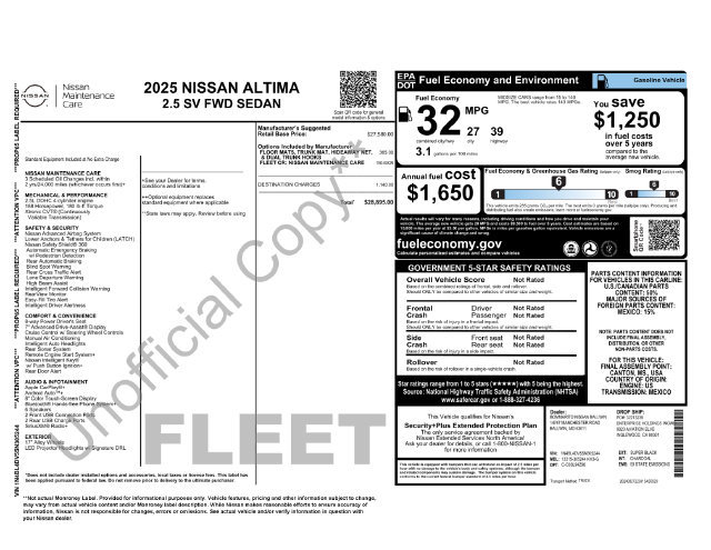 Used 2025 Nissan Altima 2.5 SV FWD image 29