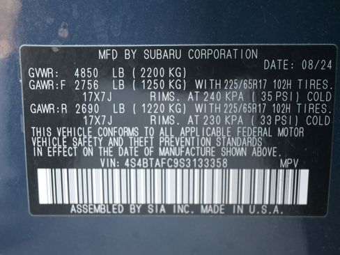 Certified 2025 Subaru Outback Premium image 37