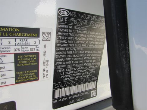 Used 2020 Land Rover Range Rover Sport HSE AWD/4WD image 36