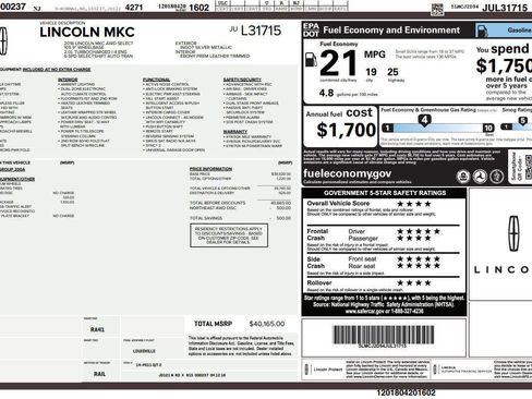 Used 2018 Lincoln MKC Select w/ Select Plus Package image 2