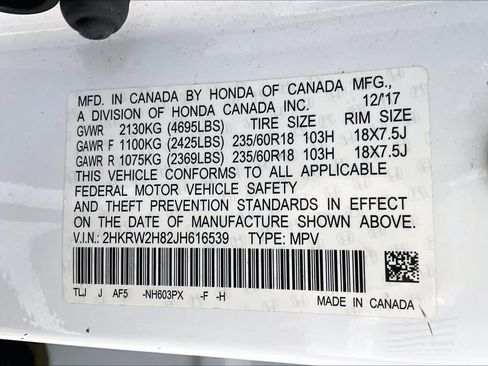 Certified 2018 Honda CR-V EX-L image 35