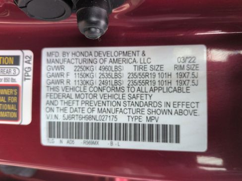 Used 2022 Honda CR-V Touring image 36