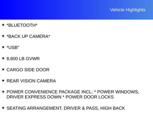 New 2025 Chevrolet Express 2500 w/ Driver Convenience Package image 9