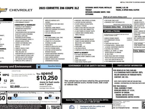 Used 2023 Chevrolet Corvette Z06 RWD image 15