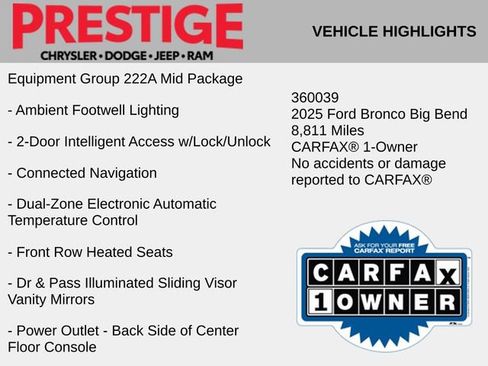 Used 2025 Ford Bronco Big Bend image 2