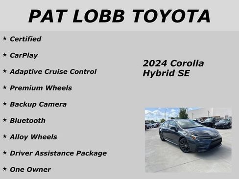 Certified 2024 Toyota Corolla SE FWD image 20