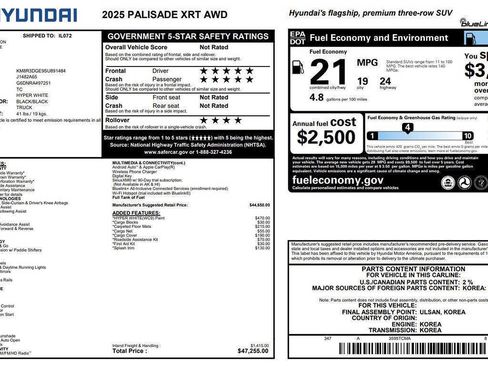 Used 2025 Hyundai Palisade XRT AWD/4WD image 25