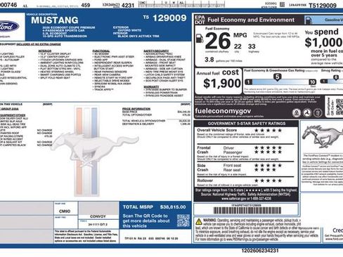 New 2026 Ford Mustang Premium RWD image 10