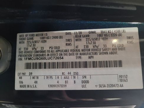 Used 2020 Ford Escape SE AWD/4WD image 33