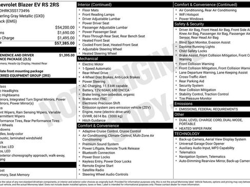 New 2025 Chevrolet Blazer EV RS image 30