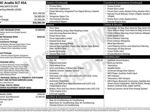 Used 2023 GMC Acadia SLT w/ Technology Package FWD image 12