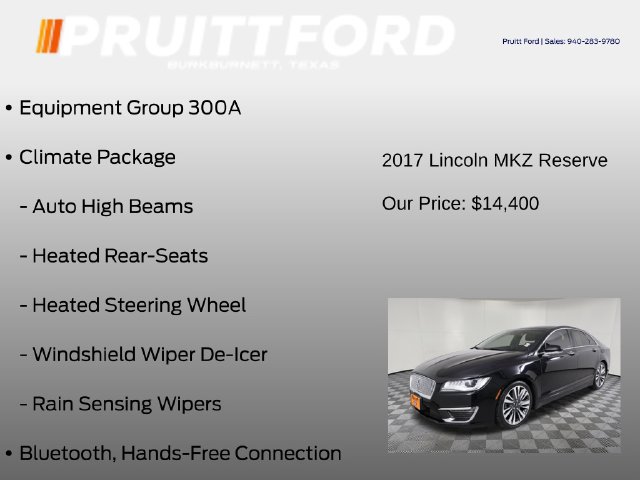 Used 2017 Lincoln MKZ Reserve w/ Climate Package FWD image 7