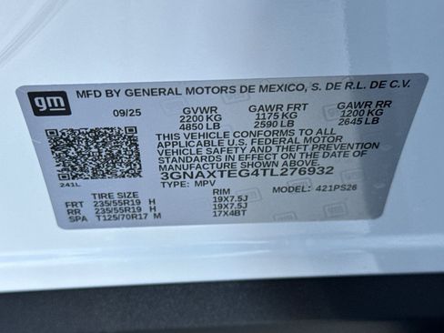 New 2026 Chevrolet Equinox RS w/ Safety and Technology Package image 27