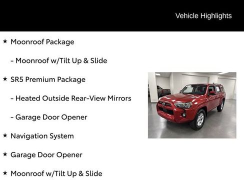 Certified 2023 Toyota 4Runner SR5 Premium w/ Moonroof Package RWD image 7