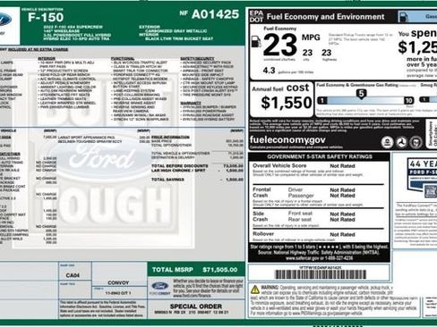Used 2022 Ford F150 Lariat w/ Equipment Group 502A High AWD/4WD image 29