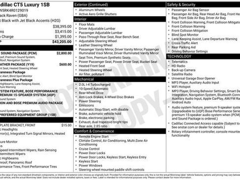 Certified 2024 Cadillac CT5 Luxury w/ Sun And Sound Package RWD image 34