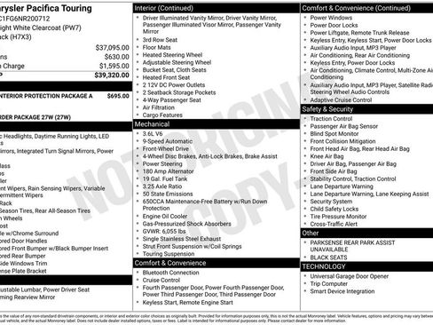 Used 2022 Chrysler Pacifica Touring image 6