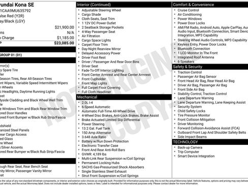 Used 2021 Hyundai Kona SE image 3