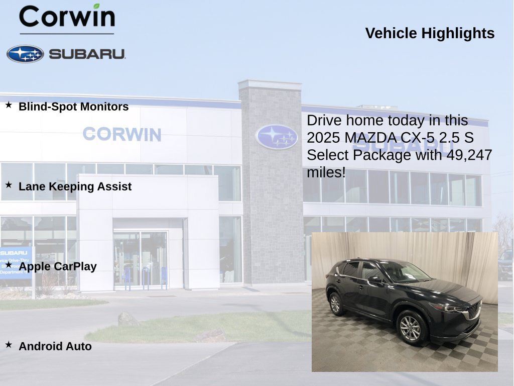 Used 2025 MAZDA CX-5 AWD 2.5 S w/ Select Package image 6