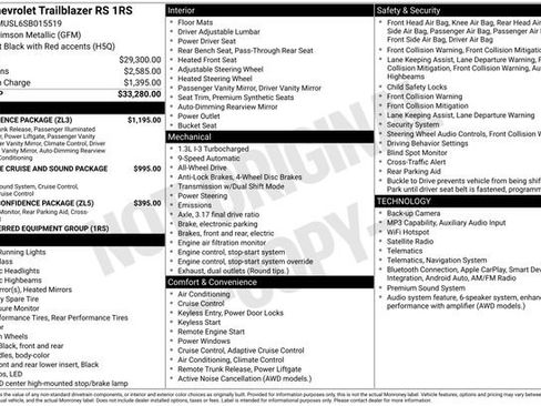 Used 2025 Chevrolet TrailBlazer RS w/ Convenience Package AWD/4WD image 3