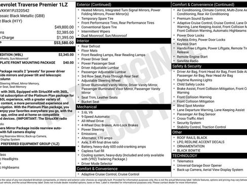 Used 2023 Chevrolet Traverse Premier w/ Redline Edition AWD/4WD image 4