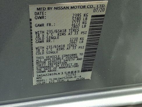 Used 2020 Nissan Murano SV w/ Premium Package AWD/4WD image 28