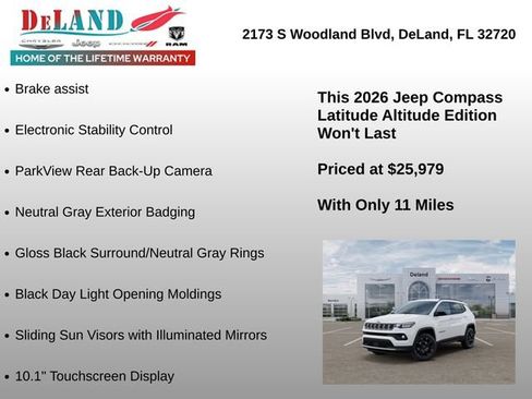 New 2026 Jeep Compass Latitude AWD/4WD image 12