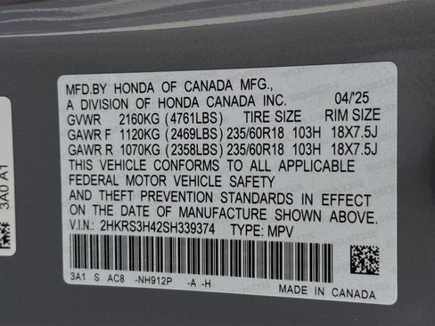 Certified 2025 Honda CR-V EX image 38