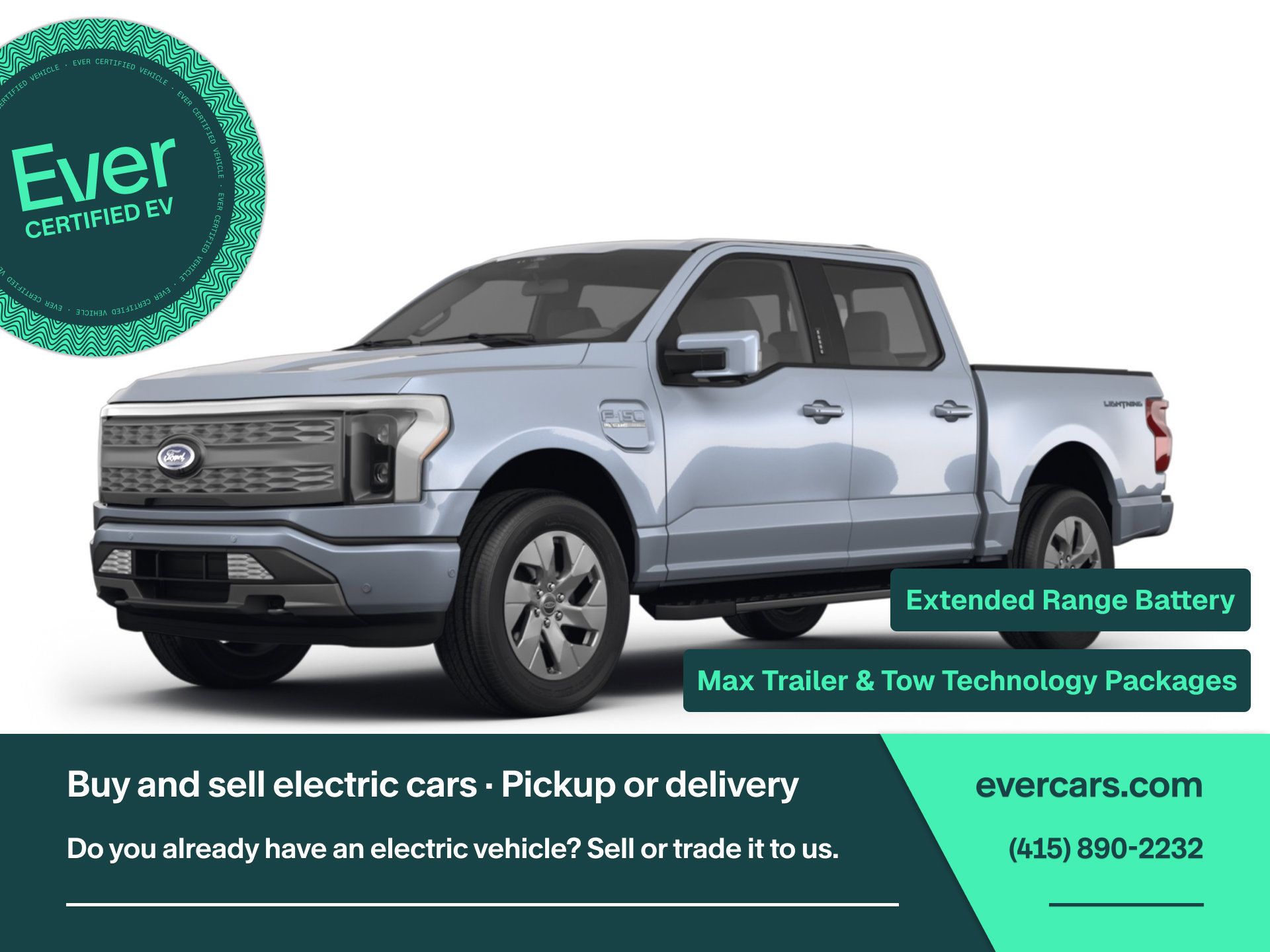 Used 2022 Ford F150 Lightning Platinum AWD/4WD image 1