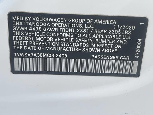 Used 2021 Volkswagen Passat 2.0T SE FWD image 30