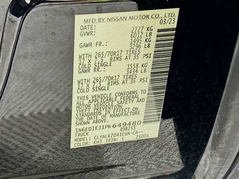 Used 2023 Nissan Frontier Pro-X w/ Pro Convenience Package image 12